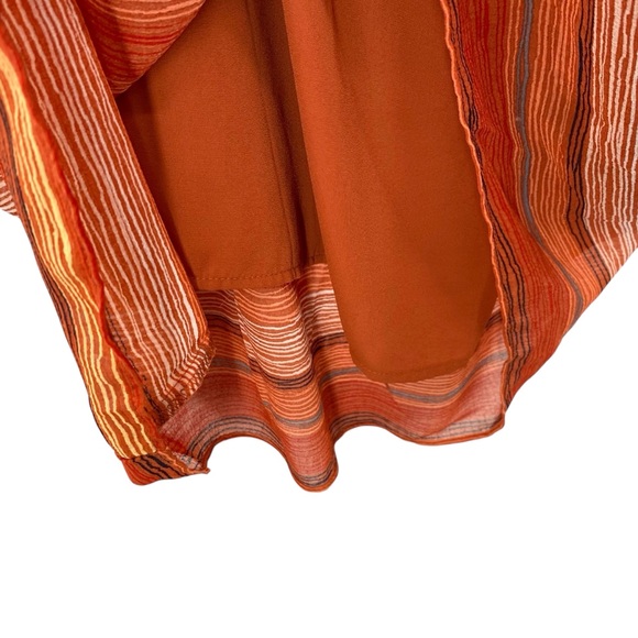 Mossimo Orange Off Shoulder Flowy Midi Dress - Picture 13 of 14